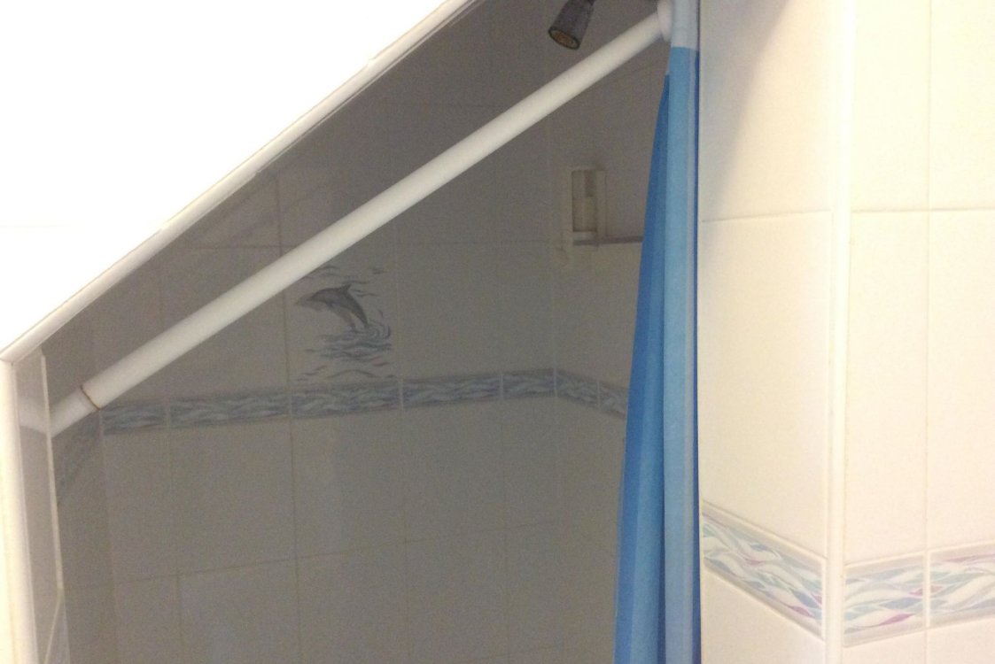 Beautifully tiled shower in bathroom in Sandy Pause Bathroom
